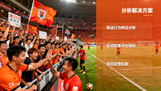 球迷看台助威与球队互动场景,对应球队与球员分析解决方案